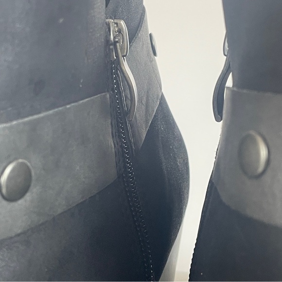 Roxy Black Ankle Boots with Studded Strap - Picture 10 of 16